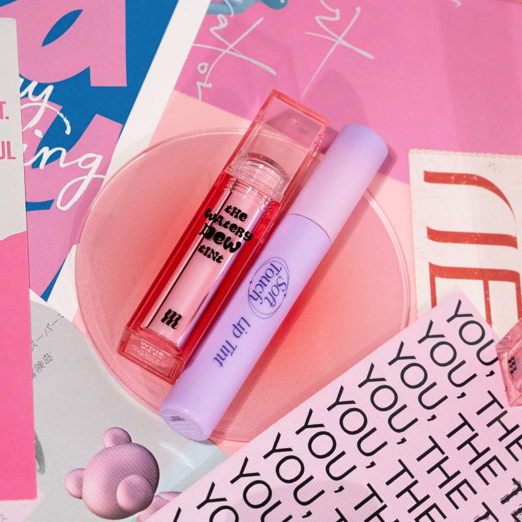 [Pre-Order][NEW][WD14] Combo 2 Son Tint Merzy The Watery Dew Tint Black Pink Edition + Son Kem Lì Soft Touch Lip Tint 2