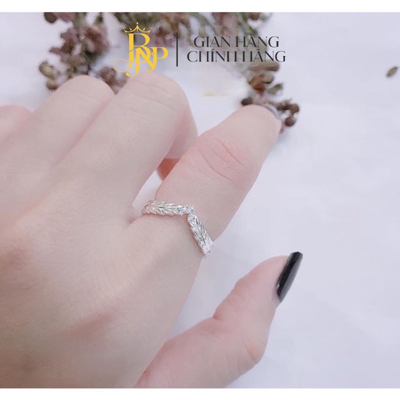 Nhẫn nguyệt quế xinh xắn, bạc BNp