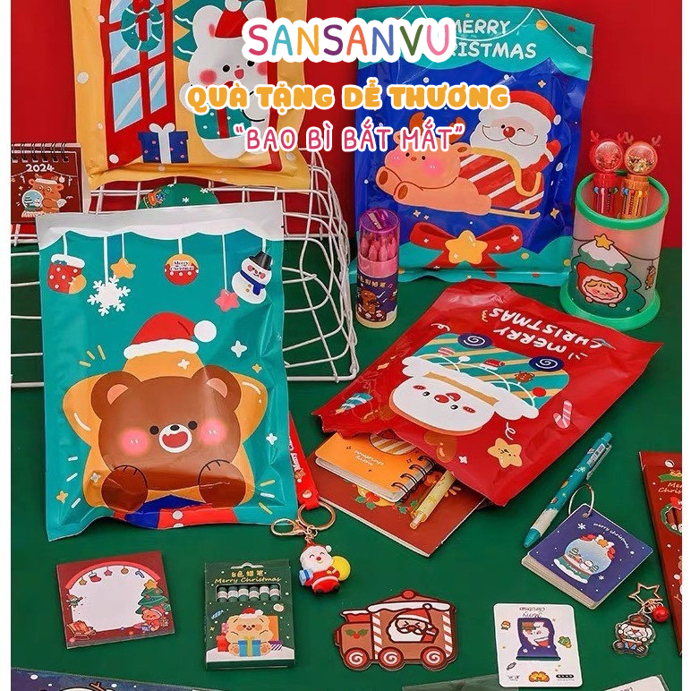 Túi quà  giáng sinh bất ngờ siêu to, túi quà blind bang hộp mù cho bé unbox, quà tặng noel giáng sinh cho bé