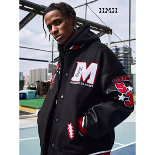 Áo Khoác Varsity Jacket Bomber Tay Da Nam Nữ, Phong Cách Thể Thao Bóng Chày Đậm Chất Âu Mỹ By HMH