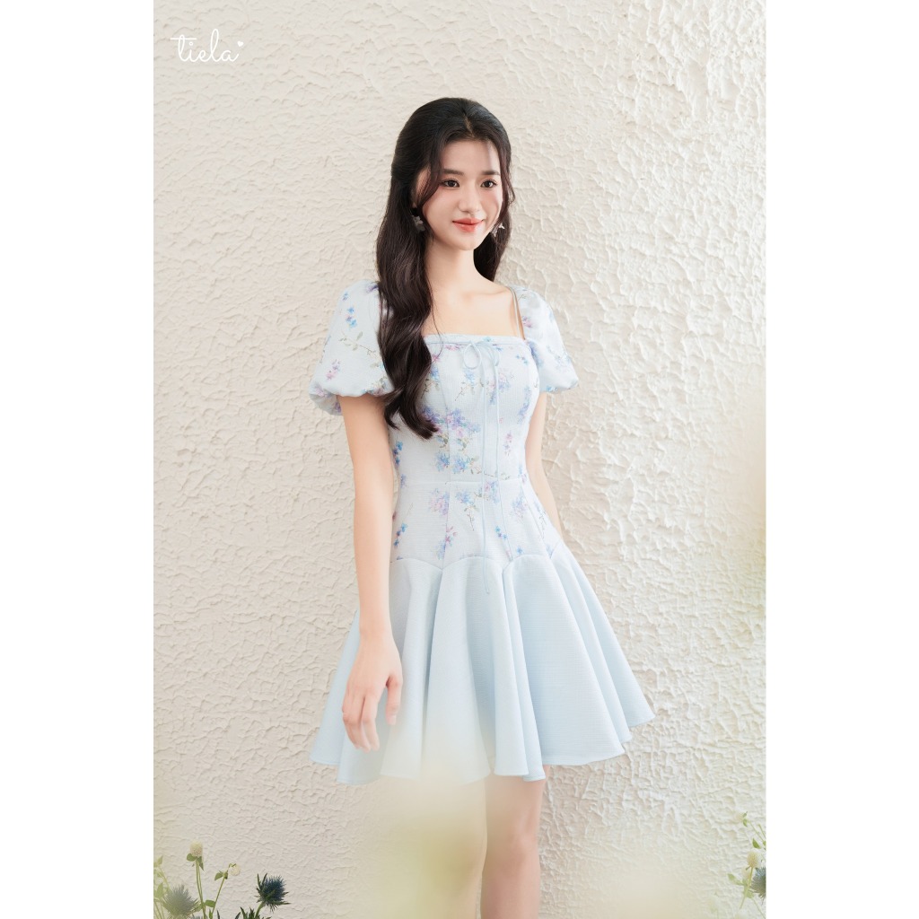 TIELA Đầm váy hoa xanh - Melodi Dress