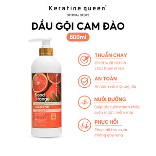 Dầu Gội CAM ĐÀO 800ml Bảo Vệ & Nuôi Dưỡng Mái Tóc Bị Chẻ Ngọn, Hư Tổn, Dành Cho Da Đầu Dầu Tóc Nhanh Bết