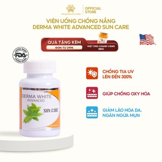 Viên uống Derma White Advanced Suncare Nature Gift giúp trắng da, giảm thâm nám và chống lão hóa nhập khẩu 100% từ Mỹ