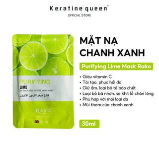 Mặt Nạ CHANH XANH 30ml Cung Cấp Độ Ẩm Vitamin C, Sáng Da & Se Khít Lỗ Chân Lông | Purifying Lime Mask Rako