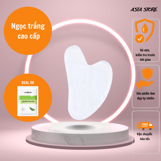 [HÀNG NHẬT BẢN SÁCH TAY ] Đá Guasha massage mặt Cao Cấp độ hoàn thiện cao Full BOX nâng cơ,giảm nhăn