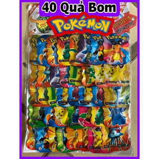 Sỉ vỉ nổ dẫm bằng nhựa 40 quả bom nổ pokemon