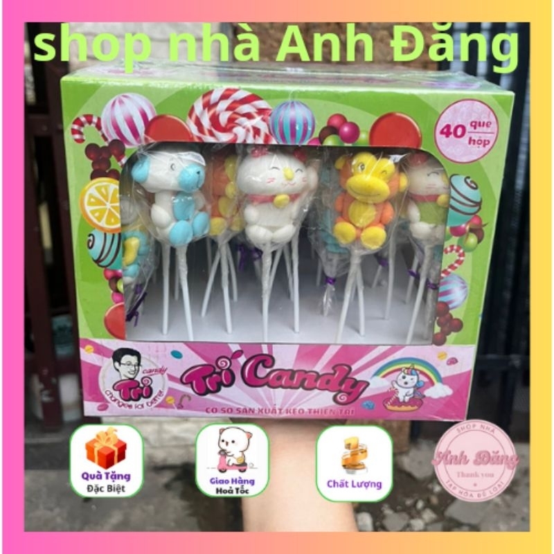 Hộp 40 cây kẹo dẻo xiên que