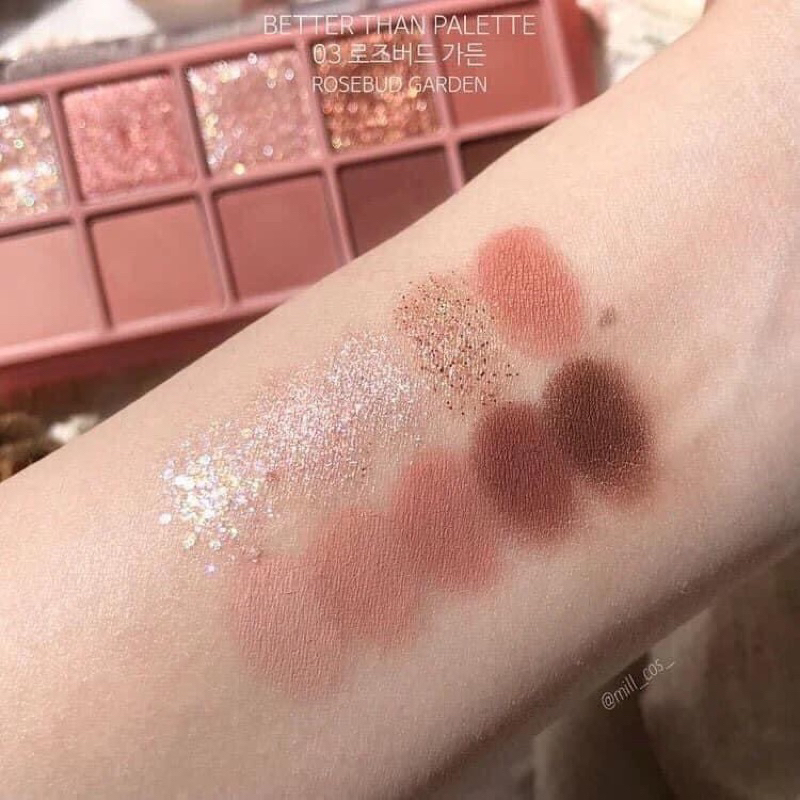 Bảng Phấn Mắt 10 Màu Siêu Lấp Lánh Romand Better Than Eye Palette