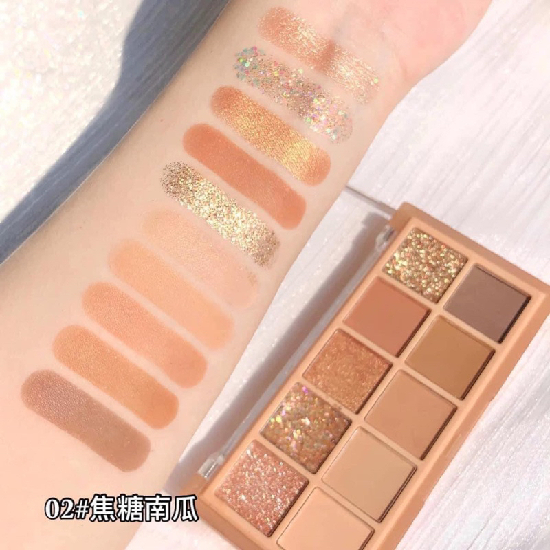 Bảng Phấn Mắt 10 Màu Siêu Lấp Lánh Romand Better Than Eye Palette