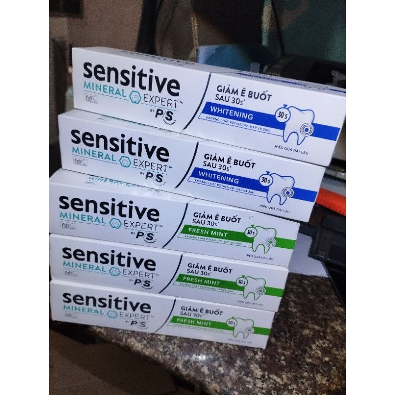 Kem đánh răng P/S Sensitive 100g  giảm ê buốt sau 30 giây