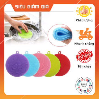 Miếng rửa chén bát silicon gai mềm đa năng chịu nhiệt bền đẹp