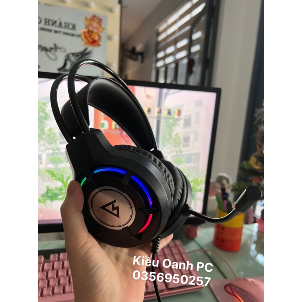 Tai nghe Gaming GNET H3T có mic đèn led đổi màu  - G-Net H3T Gaming Headphone