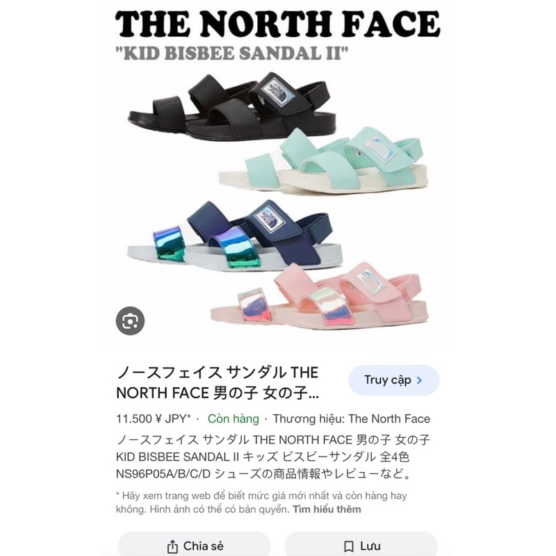 Sandal The North Face sz 35-22cm