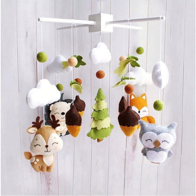 Đồ Chơi Treo Nôi Cũi Sắc Màu Kích Thích Thị Giác Cho Bé Sơ Sinh