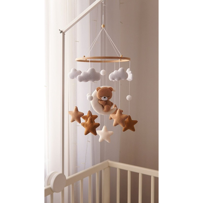 Đồ Chơi Treo Nôi Cũi Sắc Màu Kích Thích Thị Giác Cho Bé Sơ Sinh