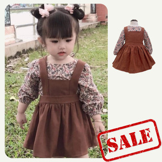 [5-31kg] Váy yếm rời kèm áo, đầm công chúa cho bé gái diện đi chơi tiệc đi học Thu Đông - RIokids YEM0