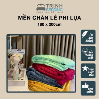 Chăn Phi Lụa Lẻ Các Màu Có Sẵn kích Thước 180x200cm Trinhbedding