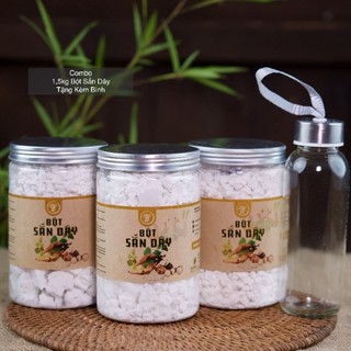 Combo 1,5kg bột sắn dây tặng 1 bình thủy tinh