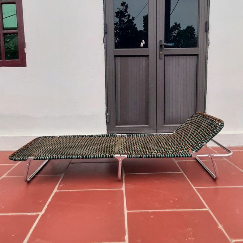 Giường Gấp Văn Phòng Khung Nhôm Tròn Giá Rẻ Tiện Ích