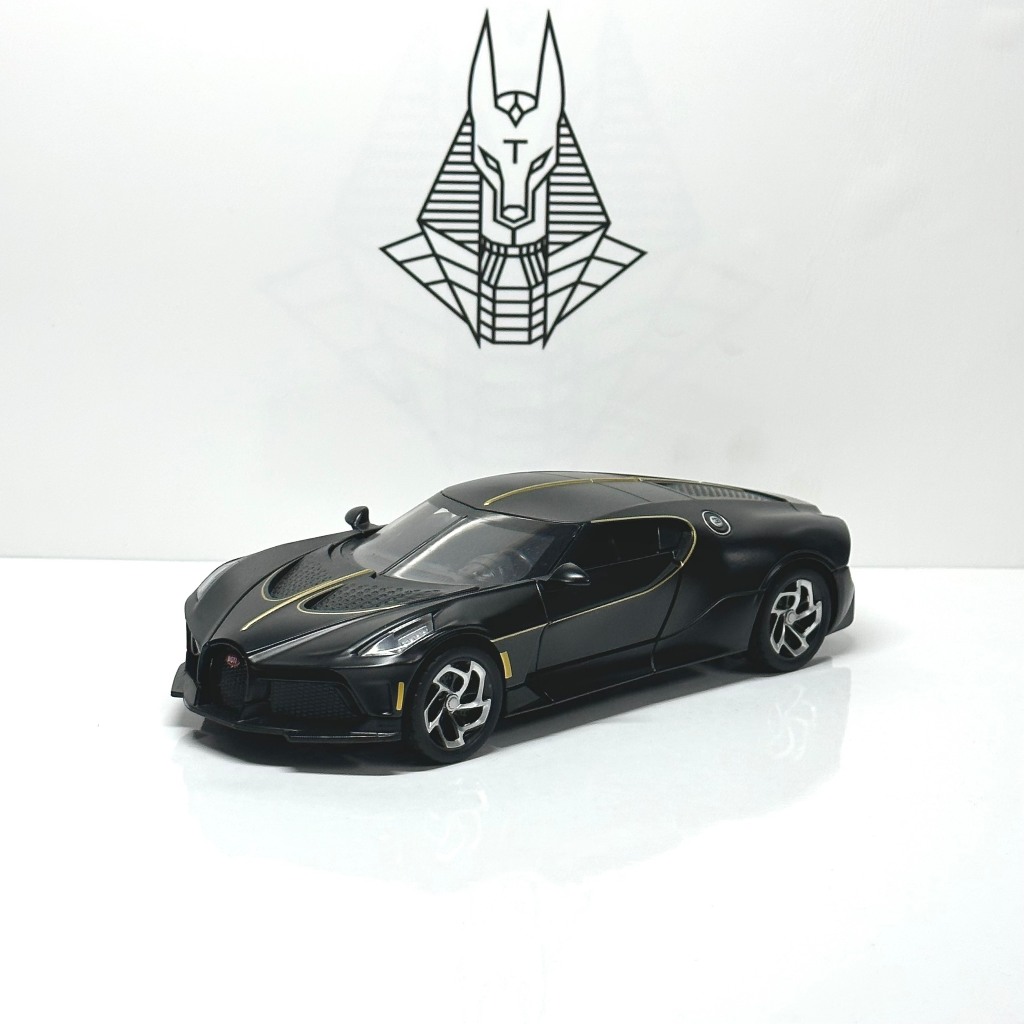 Mô Hình Xe Ôtô Kim Loại 1/24 Siêu Xe BUGATTI LA VOITURE NOIRE Dùng Để Trưng Bày Bàn Làm Việc