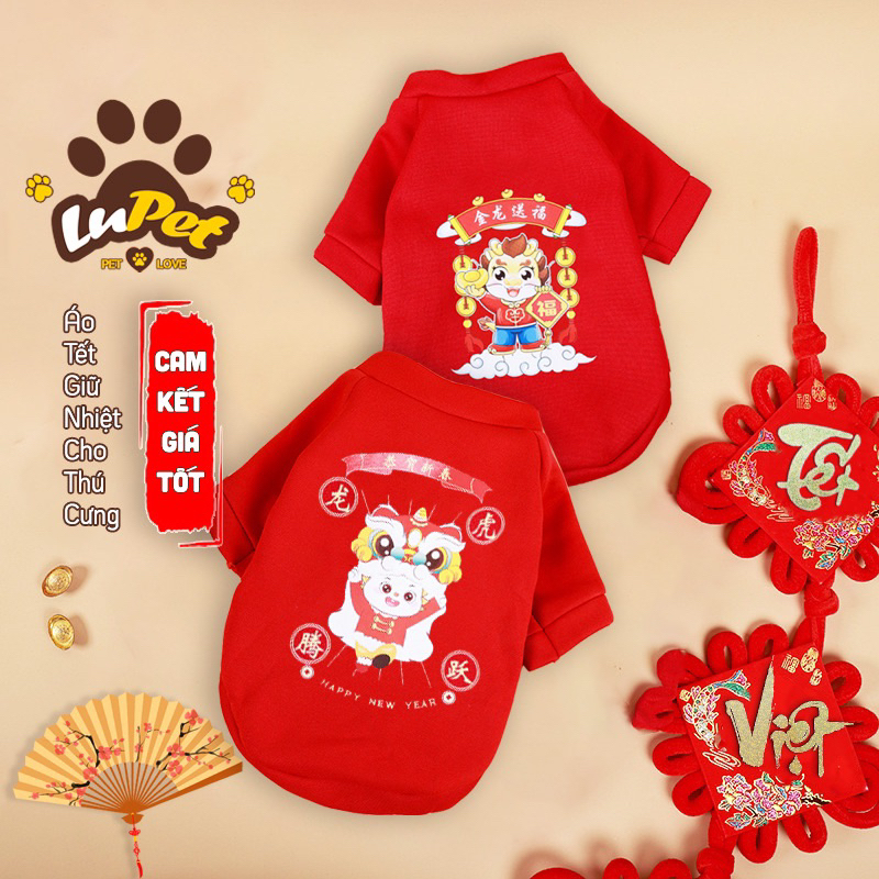 Áo Tết Cho Chó Mèo, Áo Tết Giữ Nhiệt Cho Chó Mèo Mới Nhất, Áo Tết Cho Thú Cưng