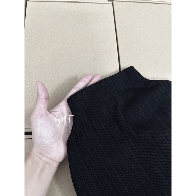 Váy suông cổ 3 phân len