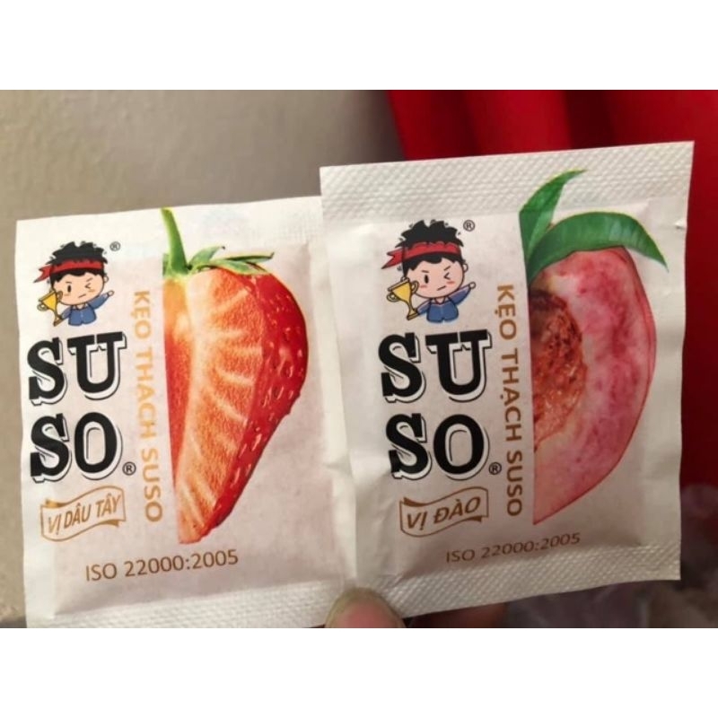 60 gói thạch trái cây miếng SUSO mix nhiều vị thơm ngon