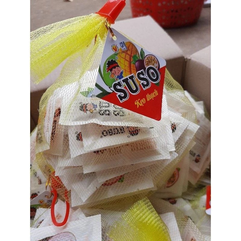 60 gói thạch trái cây miếng SUSO mix nhiều vị thơm ngon