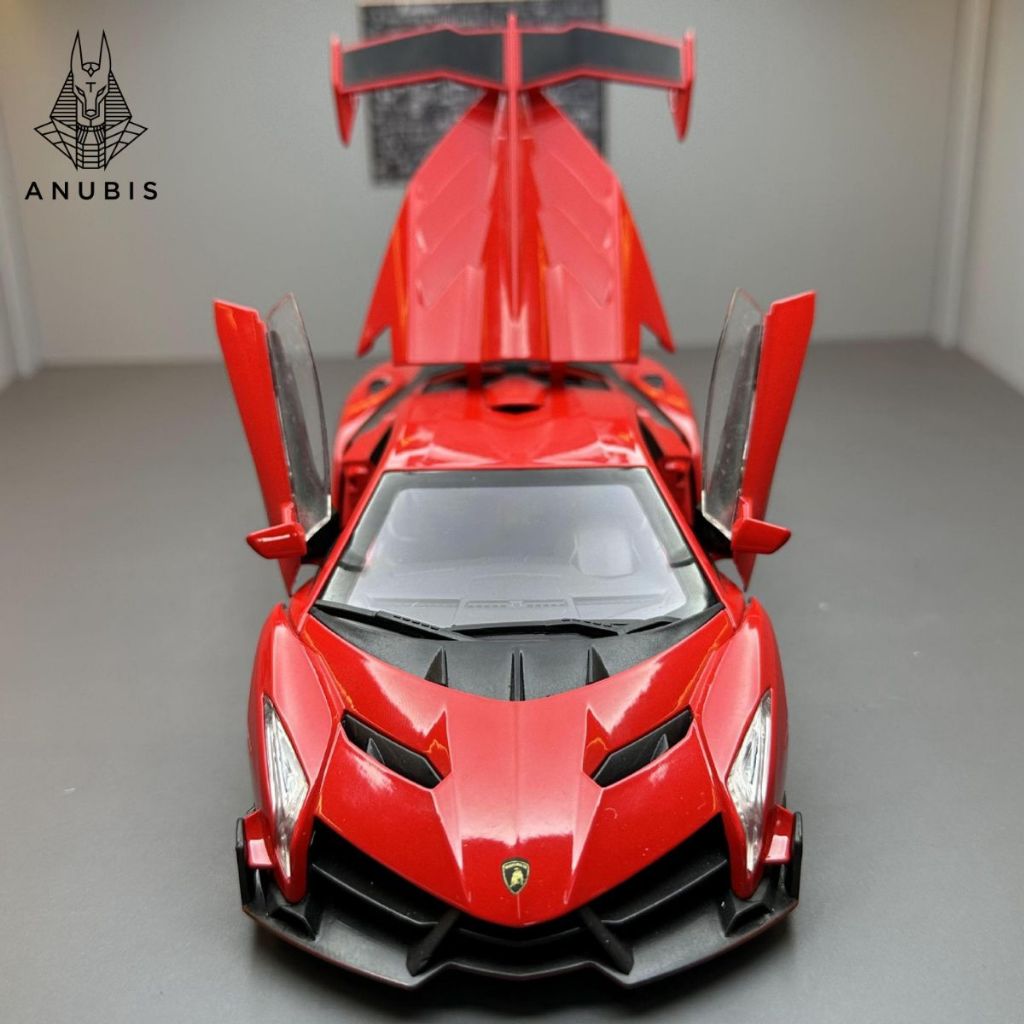 Mô Hình Xe Ôtô Kim Loại 1/24 Siêu Xe LAMBORGHINI VENENO Để Trưng Bày Bàn Làm Việc