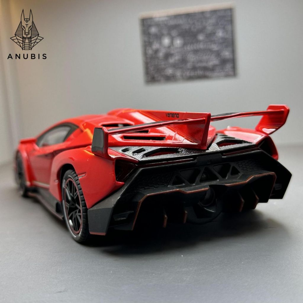 Mô Hình Xe Ôtô Kim Loại 1/24 Siêu Xe LAMBORGHINI VENENO Để Trưng Bày Bàn Làm Việc