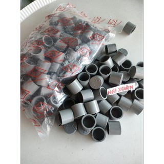 100 nút bịt nhựa pvc trơn phi 21,27,34