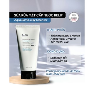 Sữa rửa mặt belif aqua bomb hydrating jelly cleanser