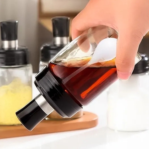 Hủ Đựng Gia Vị 200Ml - Bộ 5 Hũ Lọ Thủy Tinh Đựng Gia Vị Hạt Bột Có Nắp Kèm Muỗng Đẹp Cho Nhà Bếp Hàng Loại 1 Có Hộp