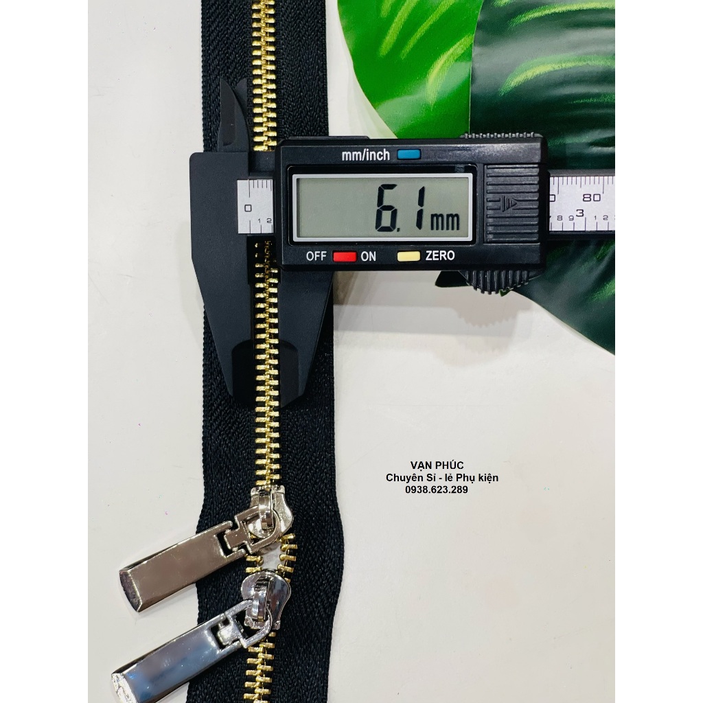 Dây Kéo YKK 2 chiều, Răng kéo KIM LOẠI dùng cho Đầu kéo Phao số 8