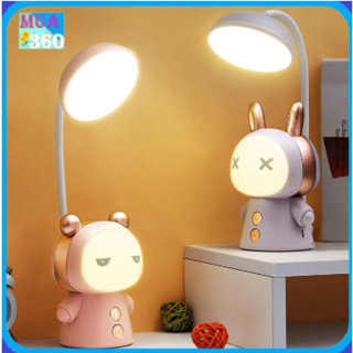 Đèn Bàn Sạc USB Hoạt Hình Bảo Vệ Mắt Nhiều Chế Độ Sáng - Đèn Học Để Bàn Hoạt Hình Kiêm Đèn Ngủ
