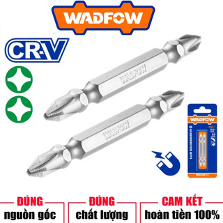 Đồ nghề wadfow bộ 2 mũi bắt vít 2 đầu ph2+ph2 65mm wsv0k12