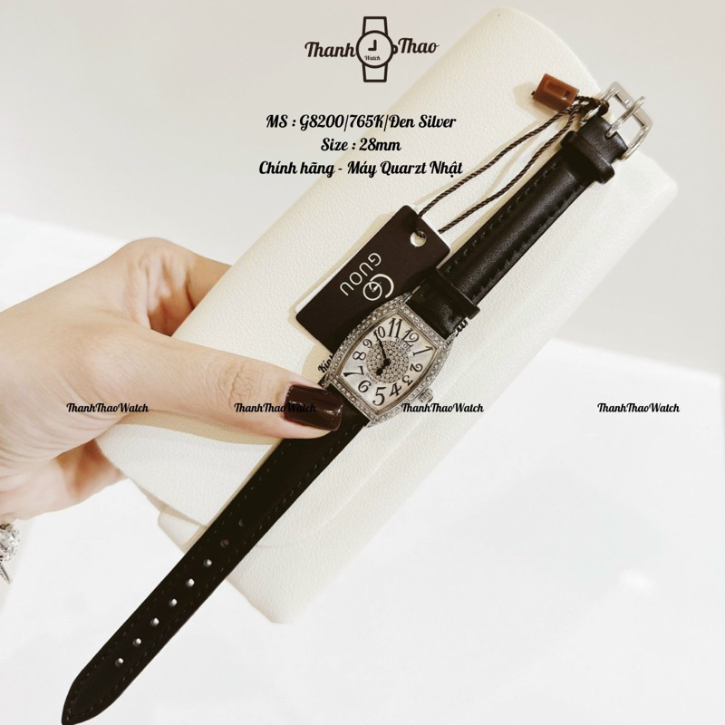 Đồng Hồ Nữ Đẹp ThanhThao Watch , Đồng Hồ Nữ Đeo Tay Dây Da Mặt Vuông G8200 Chính Hãng