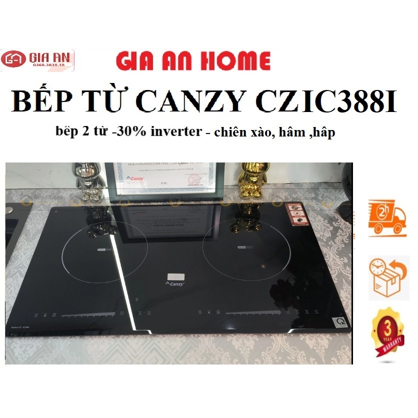 Bếp từ canzy CZ IC388I . bếp 2 từ chính hãng bảo hành 3 năm. bếp điện từ giá rẻ. bếp từ đôi canzy chính hãng