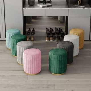 Ghế Đôn Sofa Tròn, Ghế Tròn Trang Điểm MITUHOME để phòng ngủ phòng khách các tiệm nail, spa