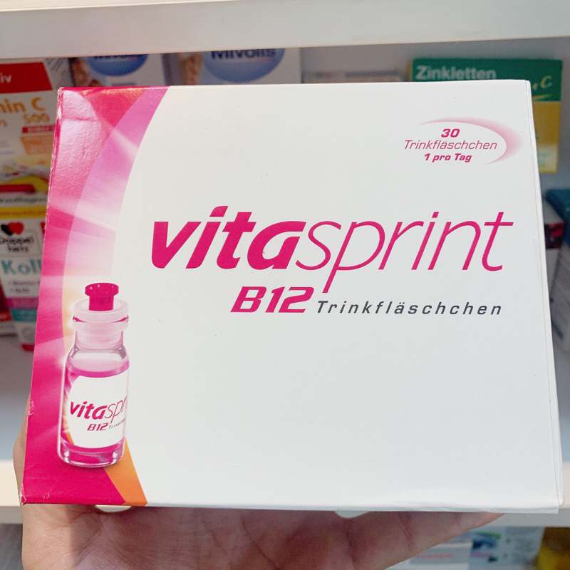 Vitasprint B12 cho người cần phục hồi sức khỏe - Hộp 30 lọ - Hàng nội địa Đức