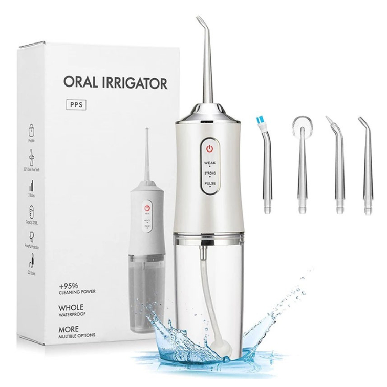 Máy Tăm Nước Cầm Tay Oral Irrigator - Tăm Nước Đánh Răng Vệ Sinh Răng Miệng Hàng Chính Hãng