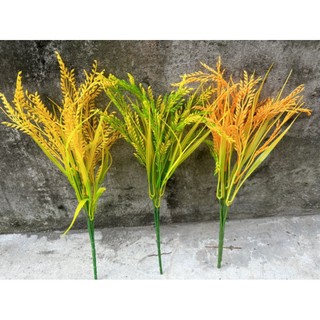Cụm Lúa Trang Trí Rất Xinh_ cụm lúa giả trang trí