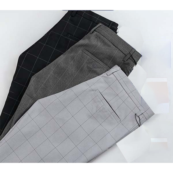 Quần Âu Nam Cotton Hoạ Tiết Kẻ Karo Quần âu nam Cao Cấp Form Đẹp Quan Au Nam Đẹp