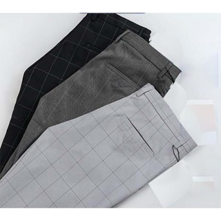 Quần Âu Nam Cotton Hoạ Tiết Kẻ Karo Quần âu nam Cao Cấp Form Đẹp Quan Au Nam Đẹp