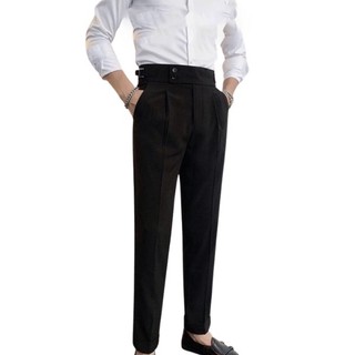 Quần âu cạp cao nam Sidetab chất liệu co giãn cao cấp