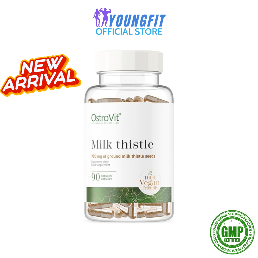 Viên Uống Milk Thistle OstroVit Giải Độc Mát Gan Hỗ Trợ Thải Độc DATE15.04.2025 (90 viên) - YoungFit x Best Nutrition