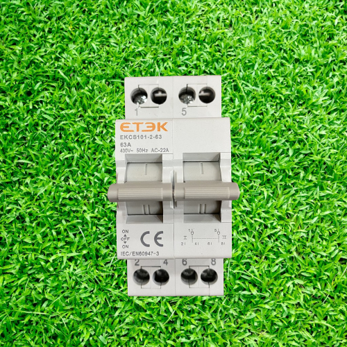 Aptomat CB chuyển mạch cầu dao đảo chiều 2 nguồn độc lập 1 Pha 40A 60A ETEK