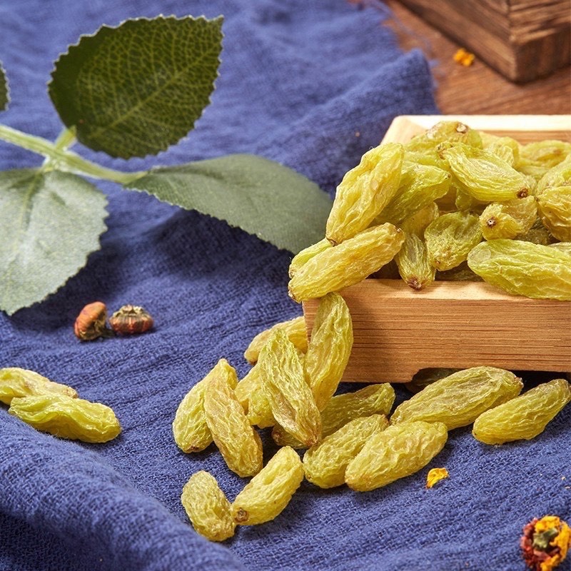 1KG Nho Khô Không Hạt, Nho Xanh Không Hạt Màu Tự Nhiên Loại Ngon