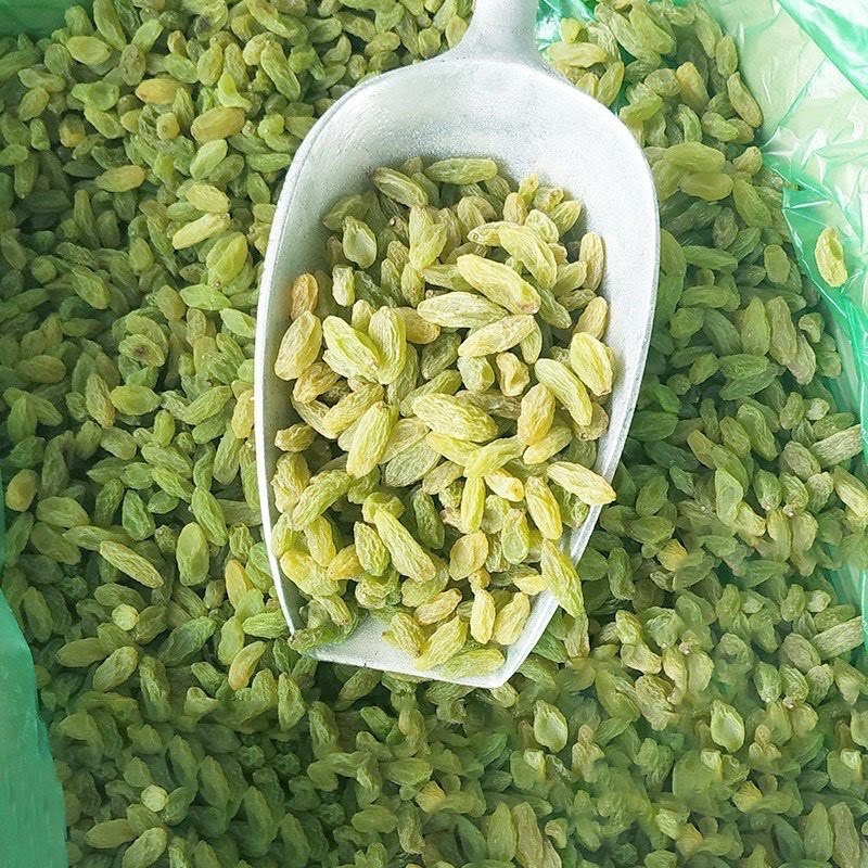 1KG Nho Khô Không Hạt, Nho Xanh Không Hạt Màu Tự Nhiên Loại Ngon