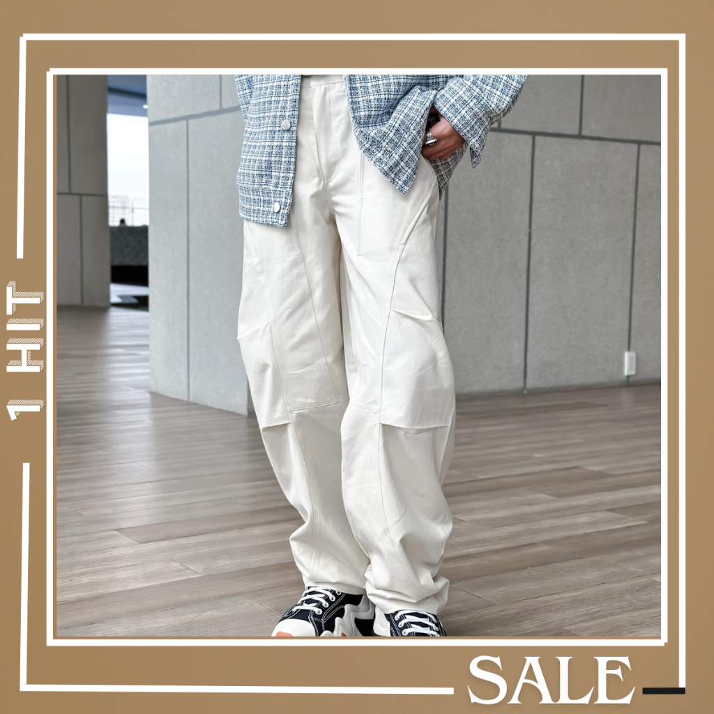 Quần kaki MAY ống rộng, cạp cao form nam nữ - Hàng thiết kế 1hit_unisex